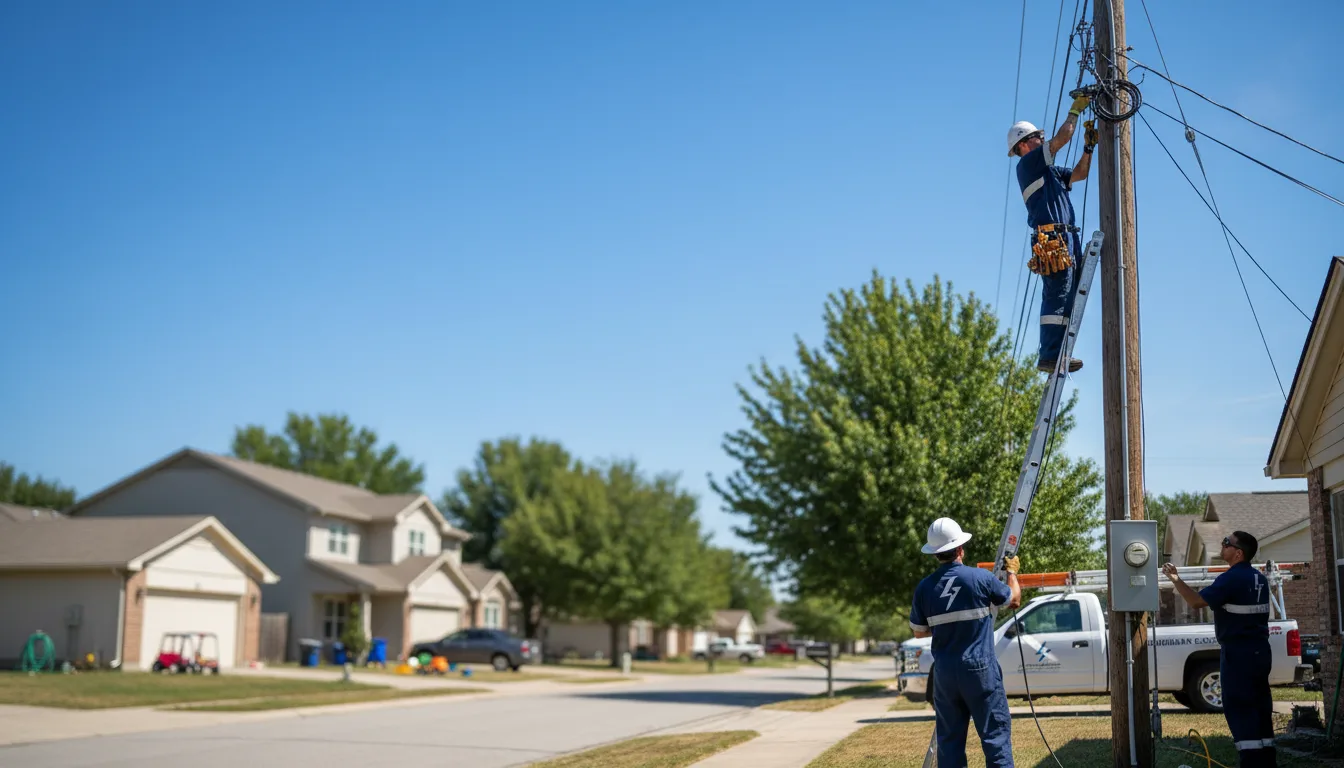 Residential electrician providing installation services in Van Meter, IA